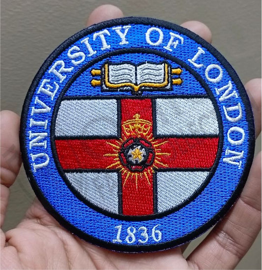 University of London Logo Iron On Patch - Sew Patch - Embroidered Patch