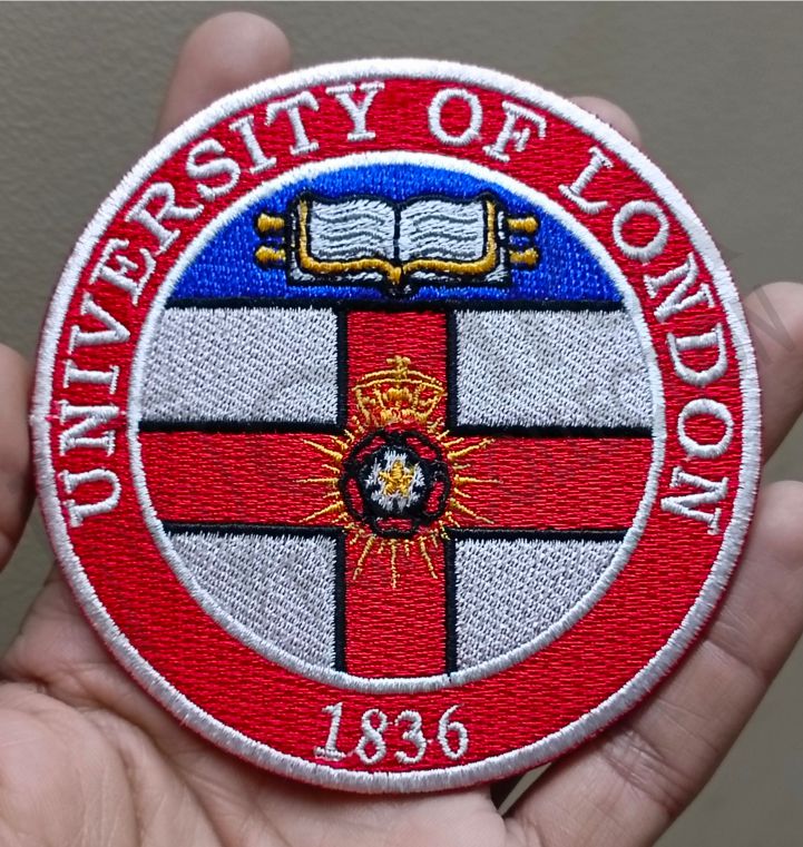 University of London Logo Iron On Patch - Sew Patch - Embroidered Patch