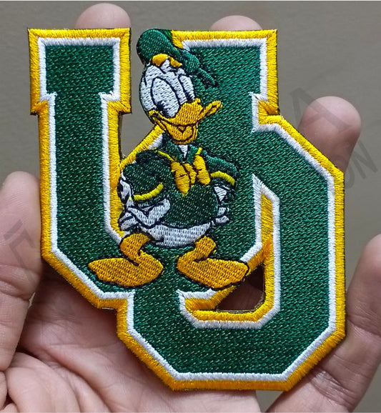 University of Oregon Ducks Logo Iron On Patch - Sew Patch - Embroidered Patch