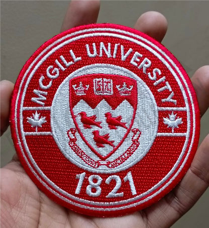 McGill University Logo Iron On Patch - Sew Patch - Embroidered Patch