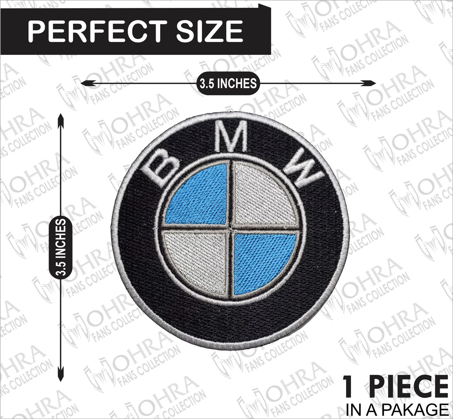 BMW Logo Iron On Patch - Sew Patch - Embroidered Patch