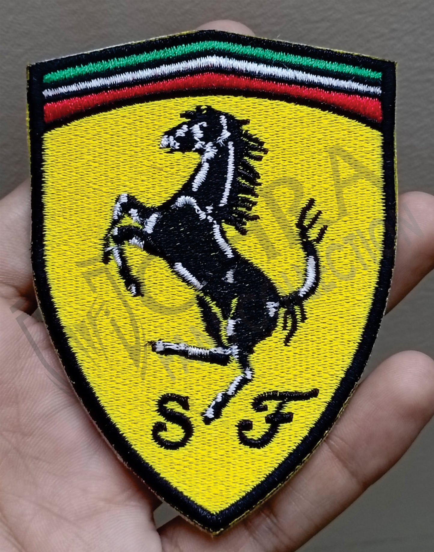 Ferrari Logo Crest Iron On Patch - Sew Patch - Crest Embroidered Patch