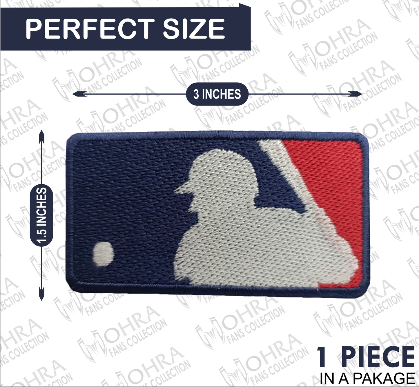 MLB Logo Major League Baseball Iron On Patch - Sew Patch - Embroidered Patch